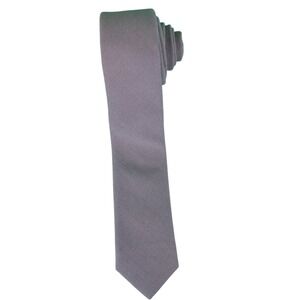 50/50 Linen/Cotton Skinny Tie Mens DAZI Sage Green Necktie Pink Floral Lining